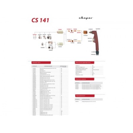 СВАРОГ Плазменный резак TECH CS 141, 12 м ( аксессуары для сварки, сварочные горелки и плазмотрон, плазмотроны CUT) 87303 СВАРОГ Плазменный резак TECH CS 141, 12 м ( аксессуары для сварки, сварочные горелки и плазмотрон, плазмотроны CUT) 87303
